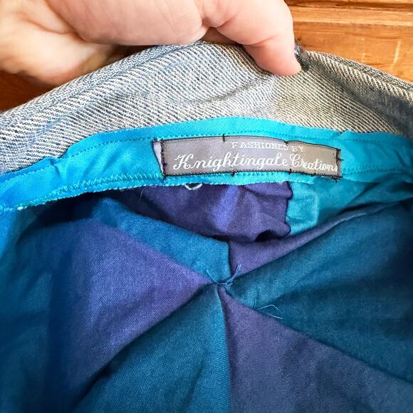 Vintage Y2k Blue Denim Newsboy Cap - Picture 6 of 6